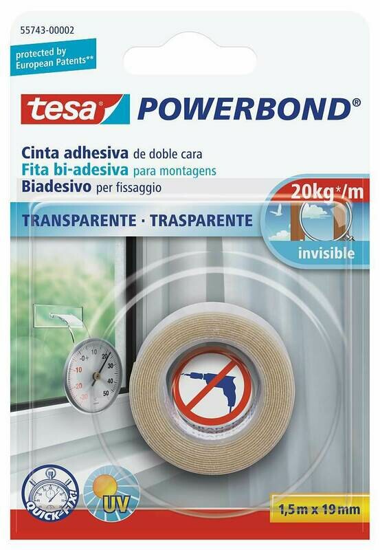 Nastro biadesivo PowerBond 19mm 1,50mt