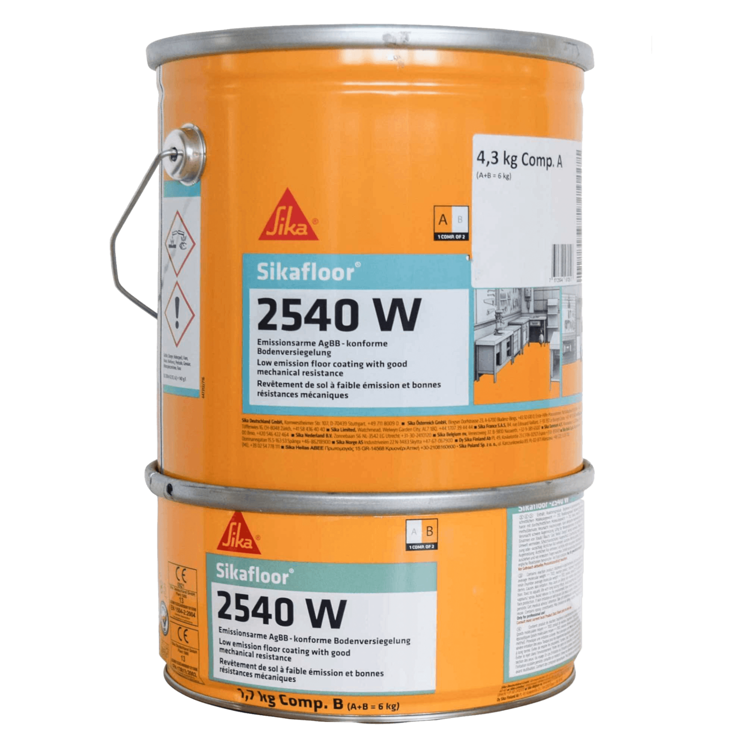 Vernice Epossidica SikaFloor 2540W 6Kg Ral 7032