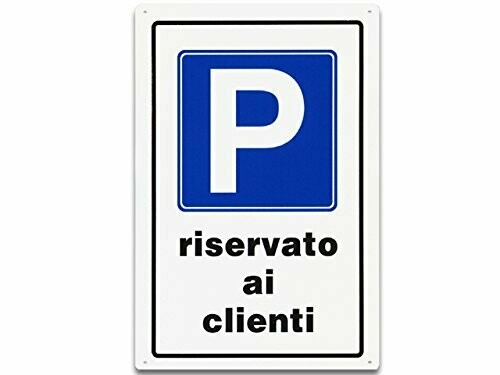 Cartello polipropilene Parcheggio riservato clienti