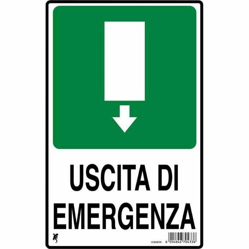 Cartello polipropilene Uscita di emergenza