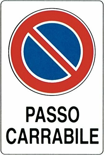 Cartello polipropilene Passo Carrabile