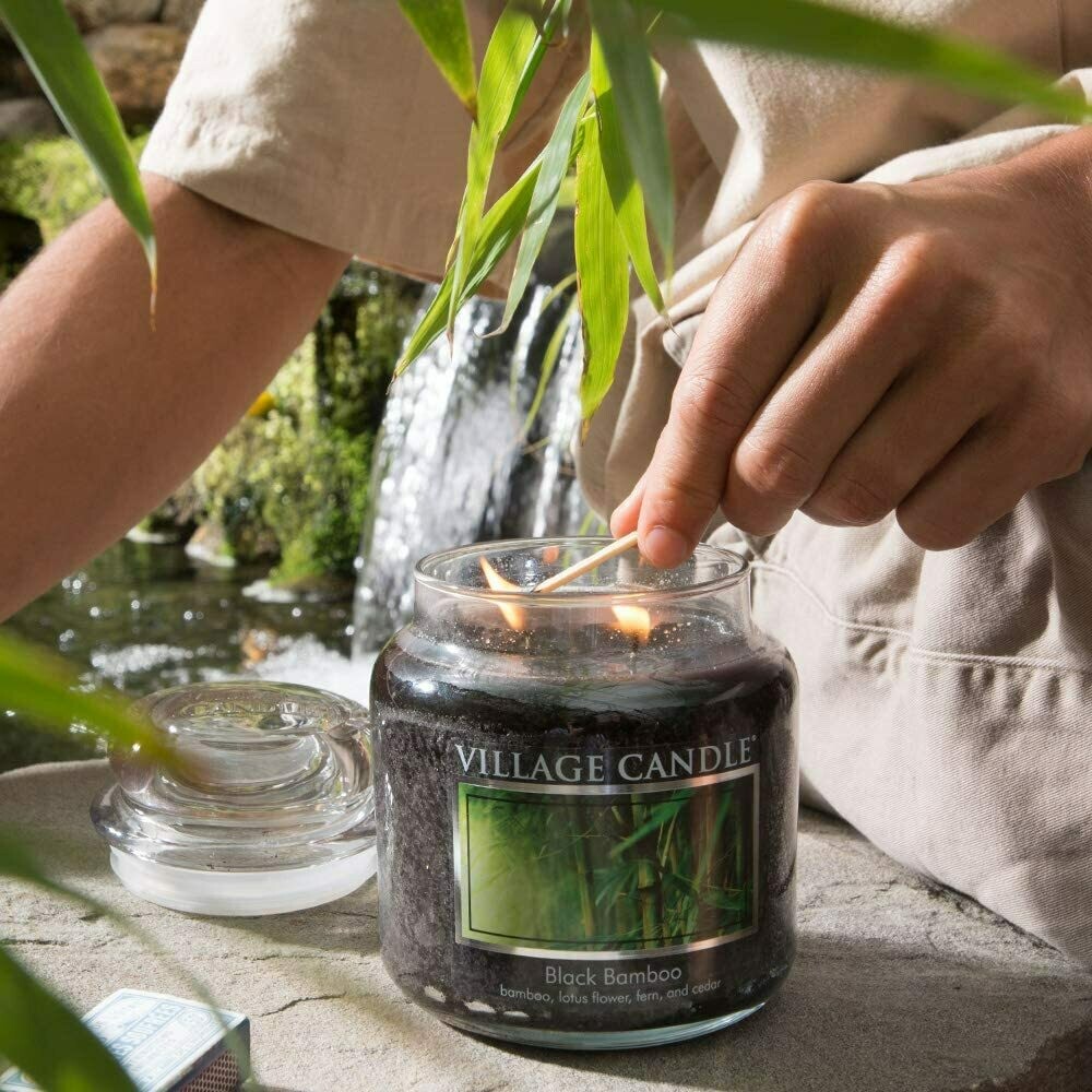 Village Candle Black Bamboo 16oz