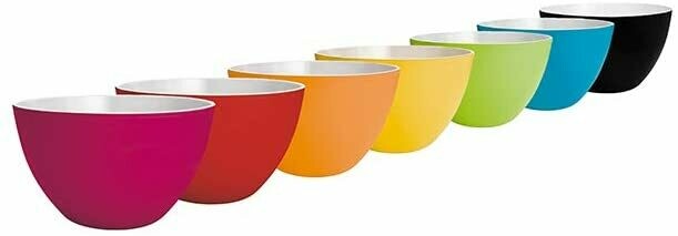 Bowl bicolore  ø 18cm colori assortiti, Colore: Arancione