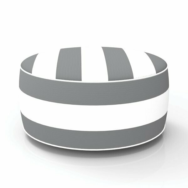 Pouf gonfiabile In&Out Righe Bianco/Grigio Pouf gonfiabile In&Out Righe Bianco/Grigio