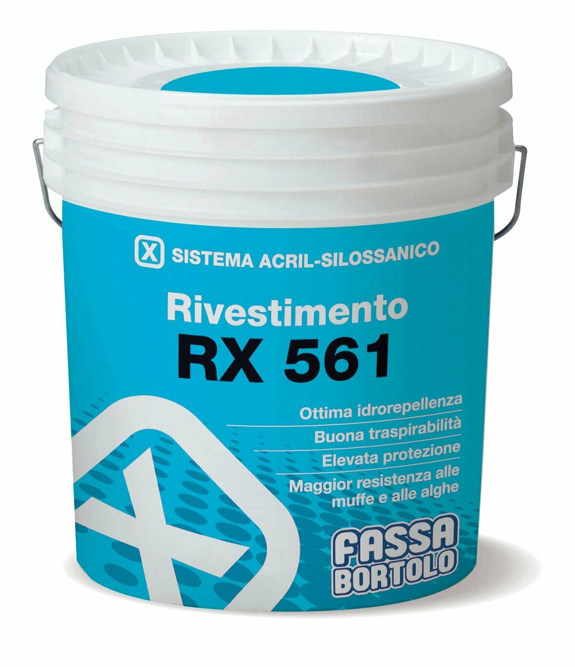 Intonachino Acril-silossanico Fassa RX 561 1,5mm 25Kg Bianco