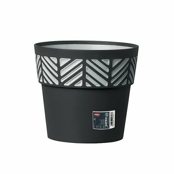 Vaso opera Orfeo ø 30cm h.29cm GRAFITE