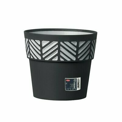 Vaso opera Orfeo ø 30cm h.29cm GRAFITE