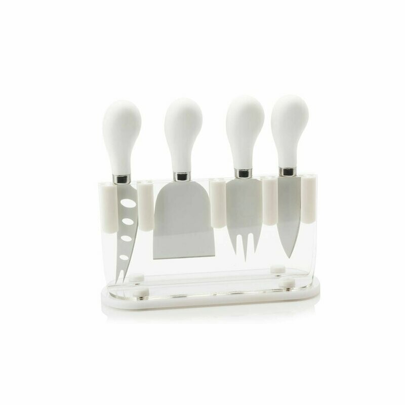 Ceppo coltelli Formaggi Slice&Dice Bianco Ceppo coltelli Formaggi Slice&Dice Bianco