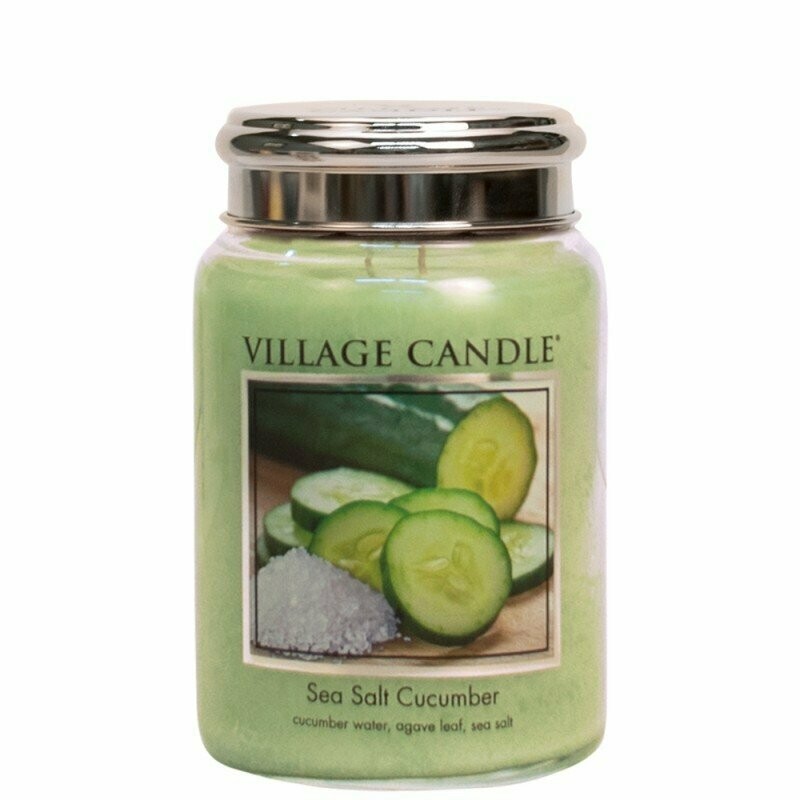Village Candle Sea Salt cucumber 26oz