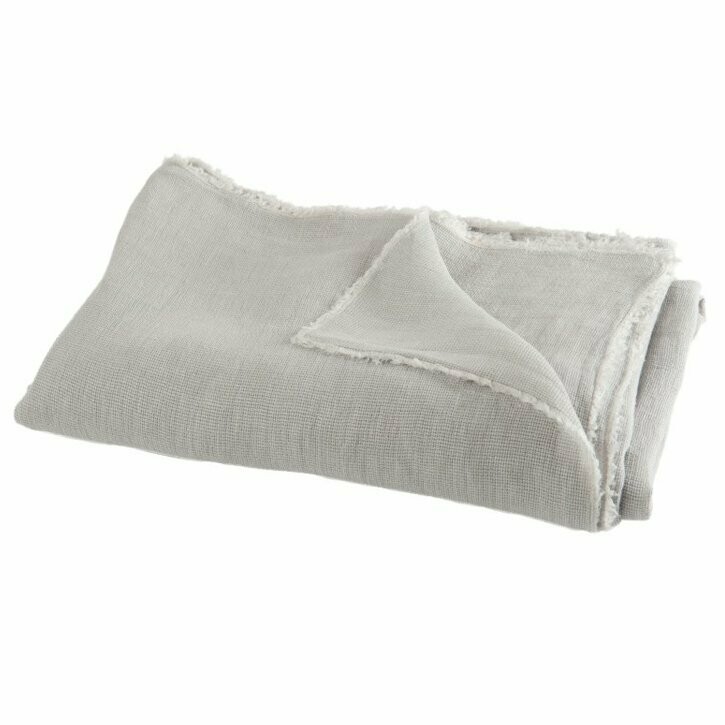 Plaid lino grigio Plaid lino grigio