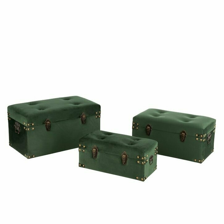 Baule/Valigia velluto verde