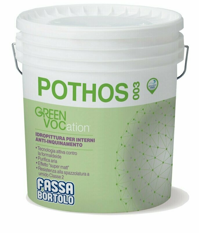 Idropittura per interni anti-inquinamento Fassa Pothos 003 10Litri