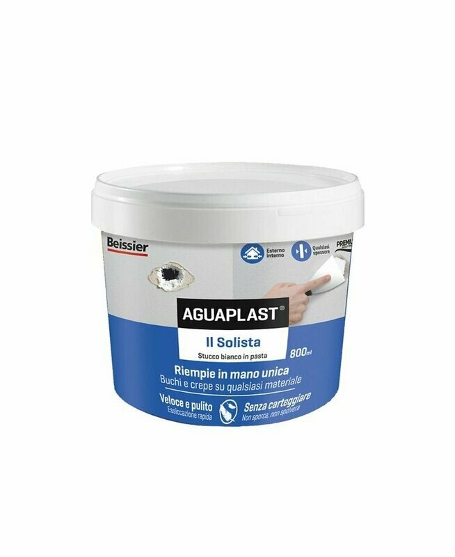 Stucco in pasta Aguaplast Il Solista 800ml