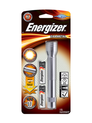 Energizer Torcia Metal light 2AA