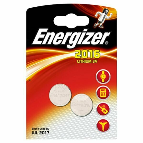 Energizer batteria al litio CR2016 2pezzi