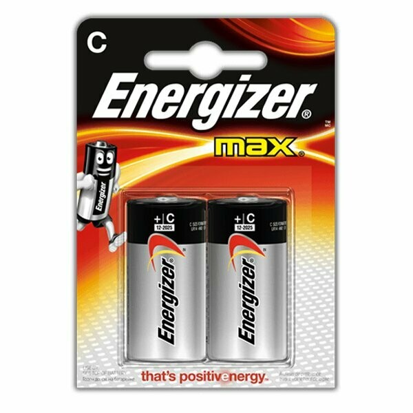 Energizer batteria alcalina Max C (2pezzi)