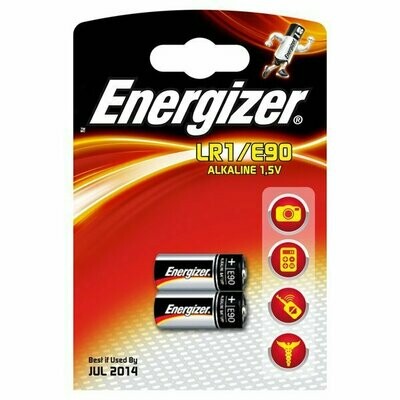 Energizer batteria alcalina LR1/E90 (2pezzi)