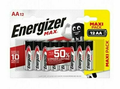 Energizer batteria alcalina AA Max 8+4