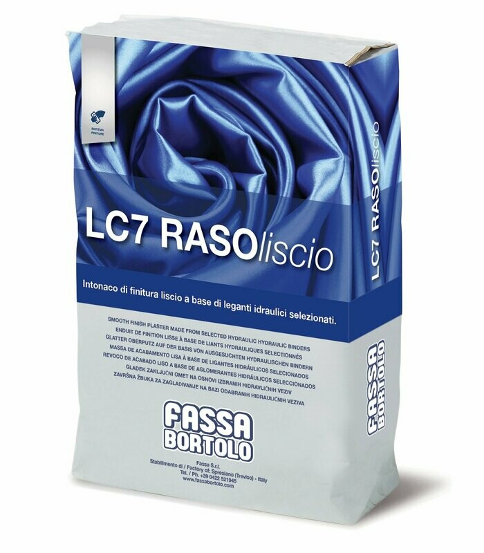 Intonaco di finitura Fassa LC7 Rasoliscio 20Kg