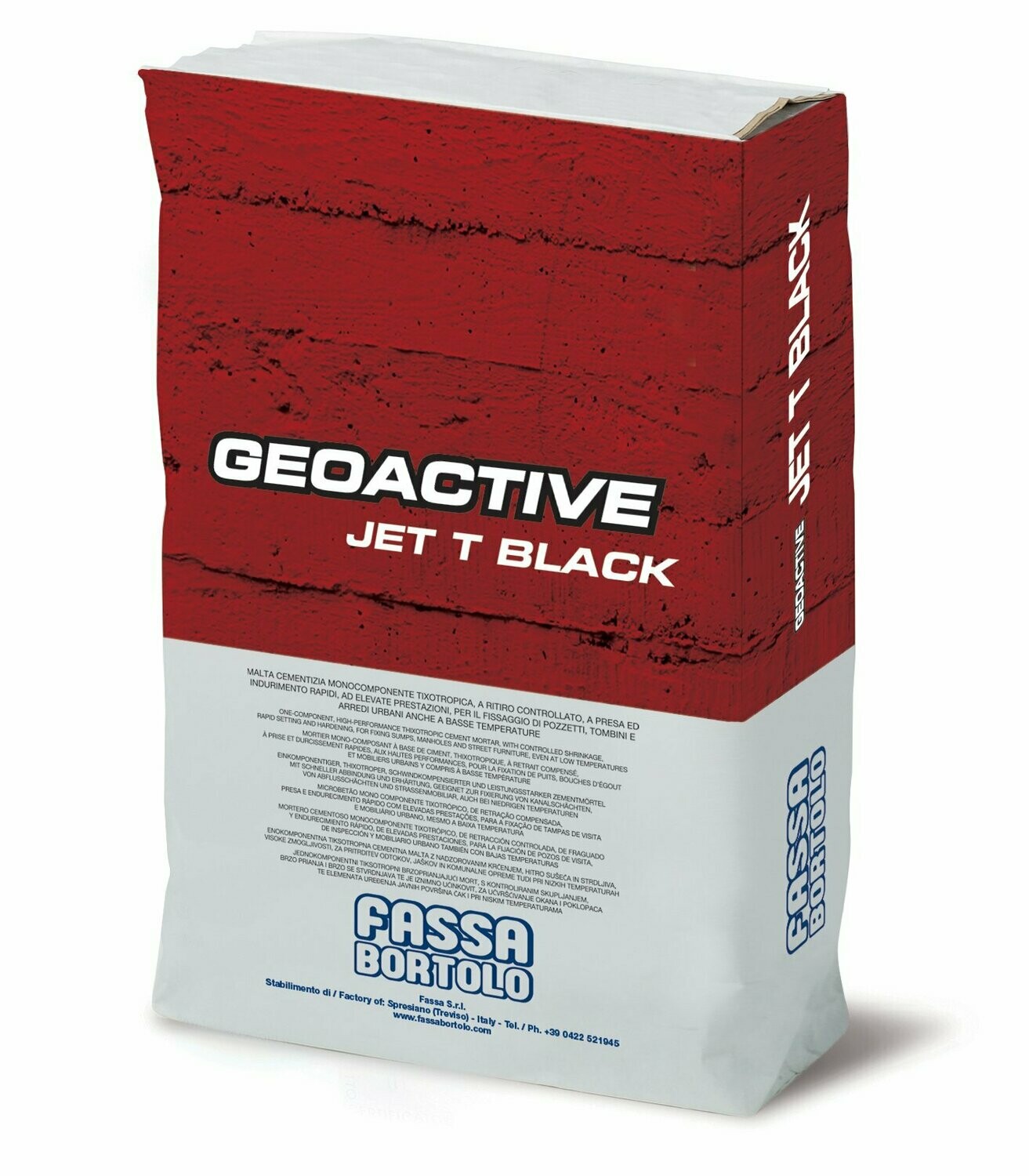 Malta rapida tixotropica Fassa Geoactive Jet T Black 25Kg