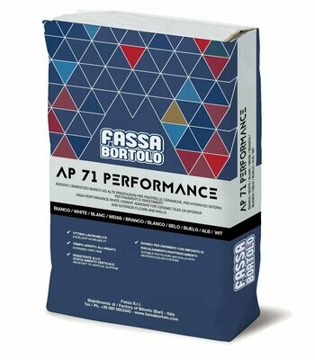 Adesivo Fassa AP 71 Performance C2TE 25Kg Bianco