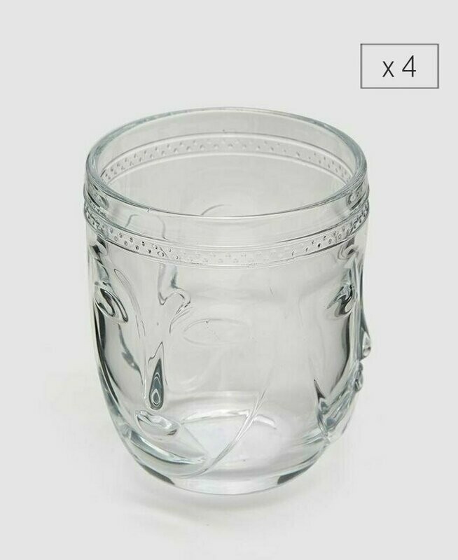Set 4 bicchieri viso