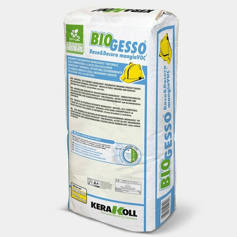 Intonaco Kerakoll Biogesso Rasa&Decora 25Kg