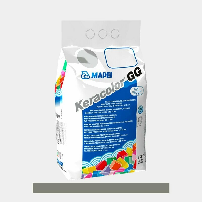 Stucco per fughe Mapei Keracolor GG 5Kg cod.113 grigio cemento