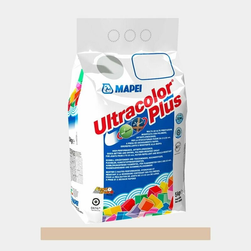 Stucco per fughe Mapei Ultracolor Plus 5Kg cod.138 Mandorla