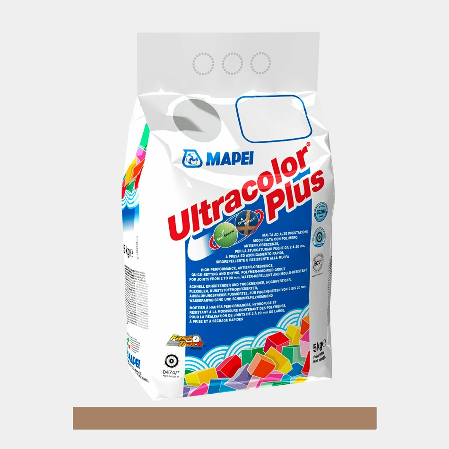 Stucco per fughe Mapei Ultracolor Plus 5Kg cod.142 Marrone