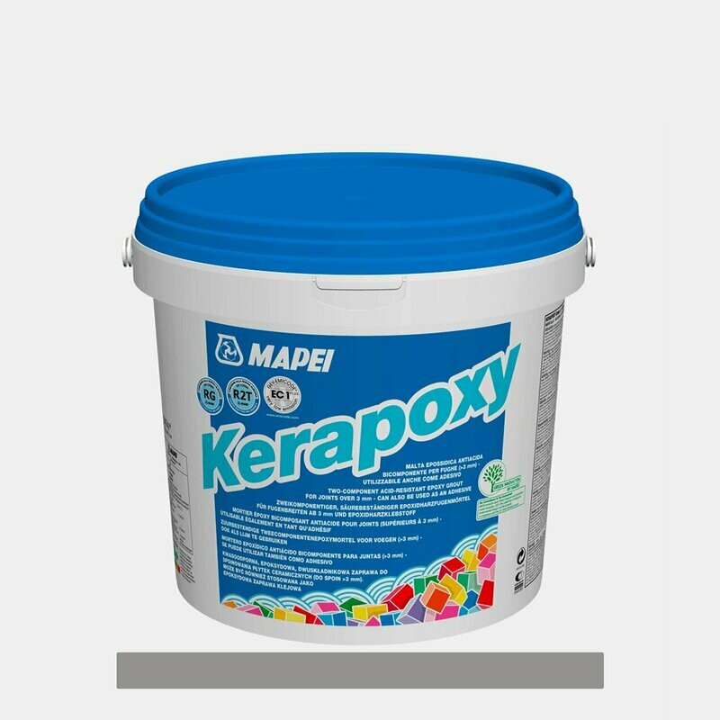 Stucco bicomponente Mapei Kerapoxy 5Kg cod.112 grigio medio