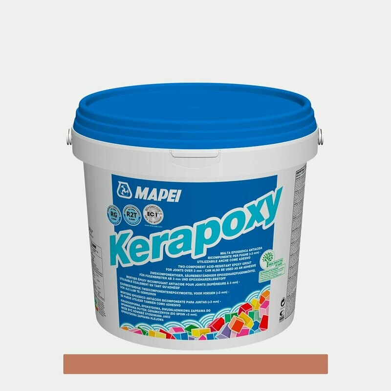 Stucco bicomponente Mapei Kerapoxy 5Kg cod.145 terra di siena
