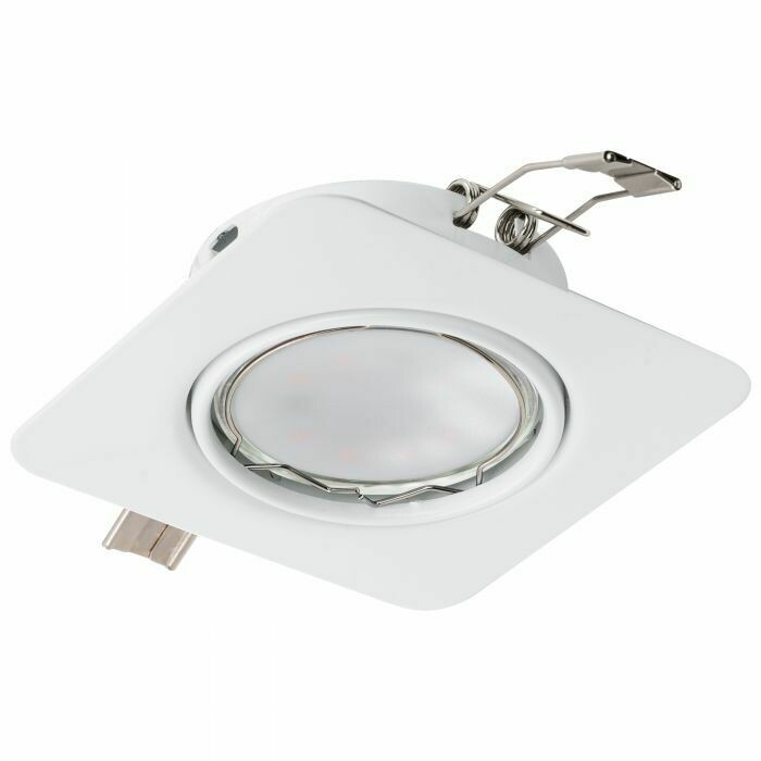 Eglo SPOT INCASSO ø 8,7cm 1x5W GU10-LED ACCIAIO Bianco