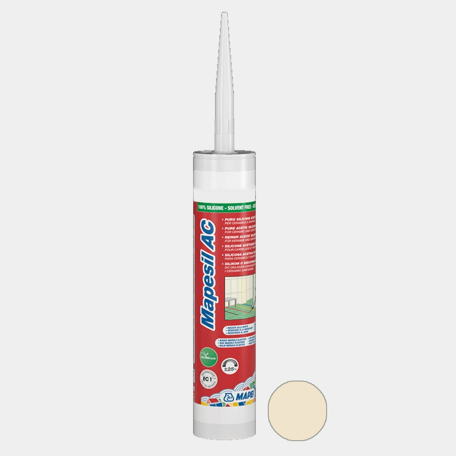 Sigillante acetico Mapei Mapesil AC 310 ml cod.130 Jasmine