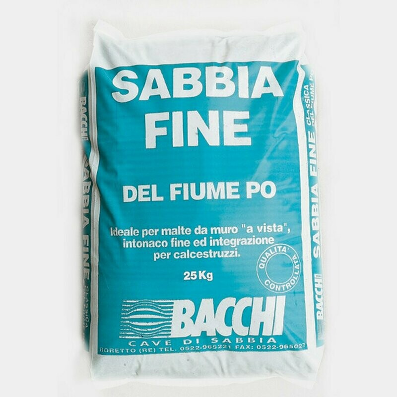 Sabbia Fine del fiume Po 25Kg