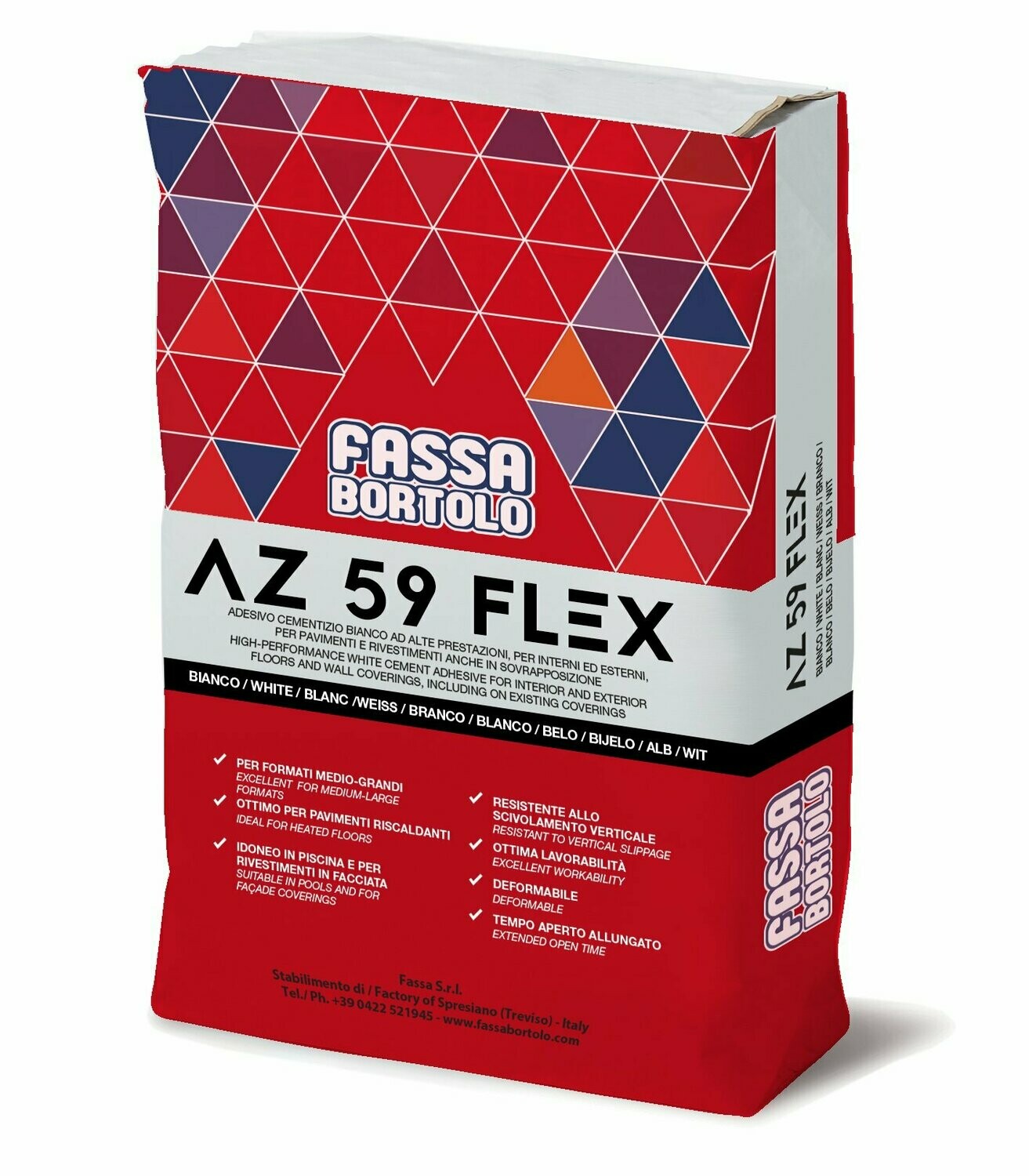 Adesivo Fassa AZ 59 Flex 25Kg Bianco