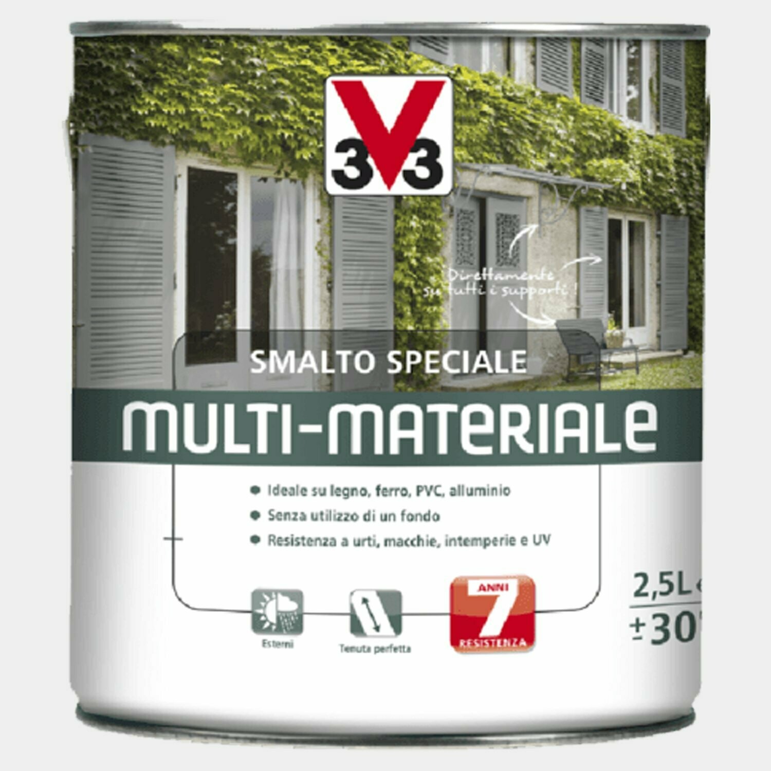Smalto 4in1 Multimateriale Verde RAL 6005 2,50Litri