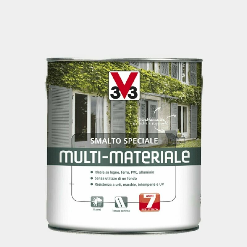 Smalto 4in1 Multimateriale Antracite Micaceo RAL 7016 0,50Litri