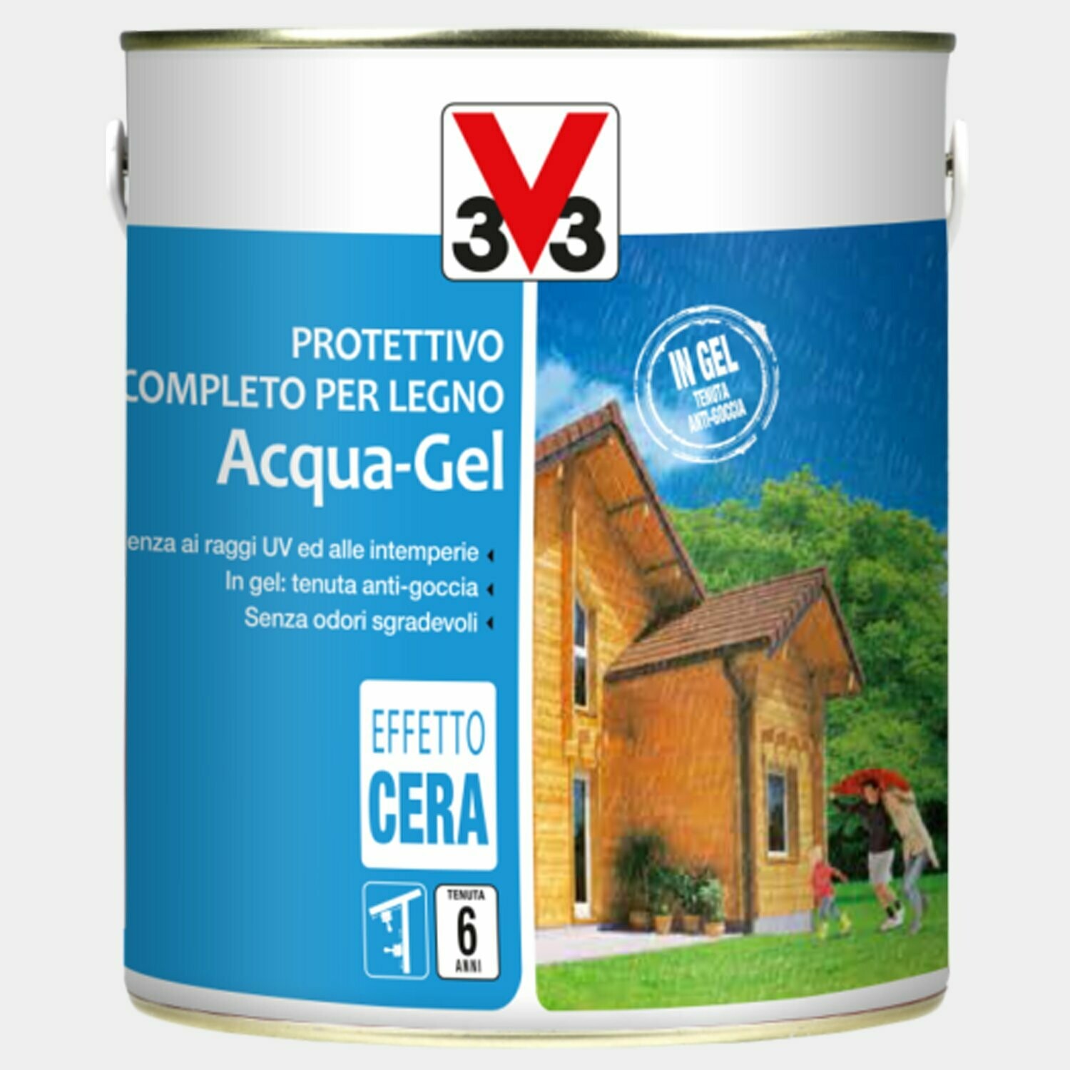 Protettivo per legno Acqua-Gel Incolore 2,50Litri