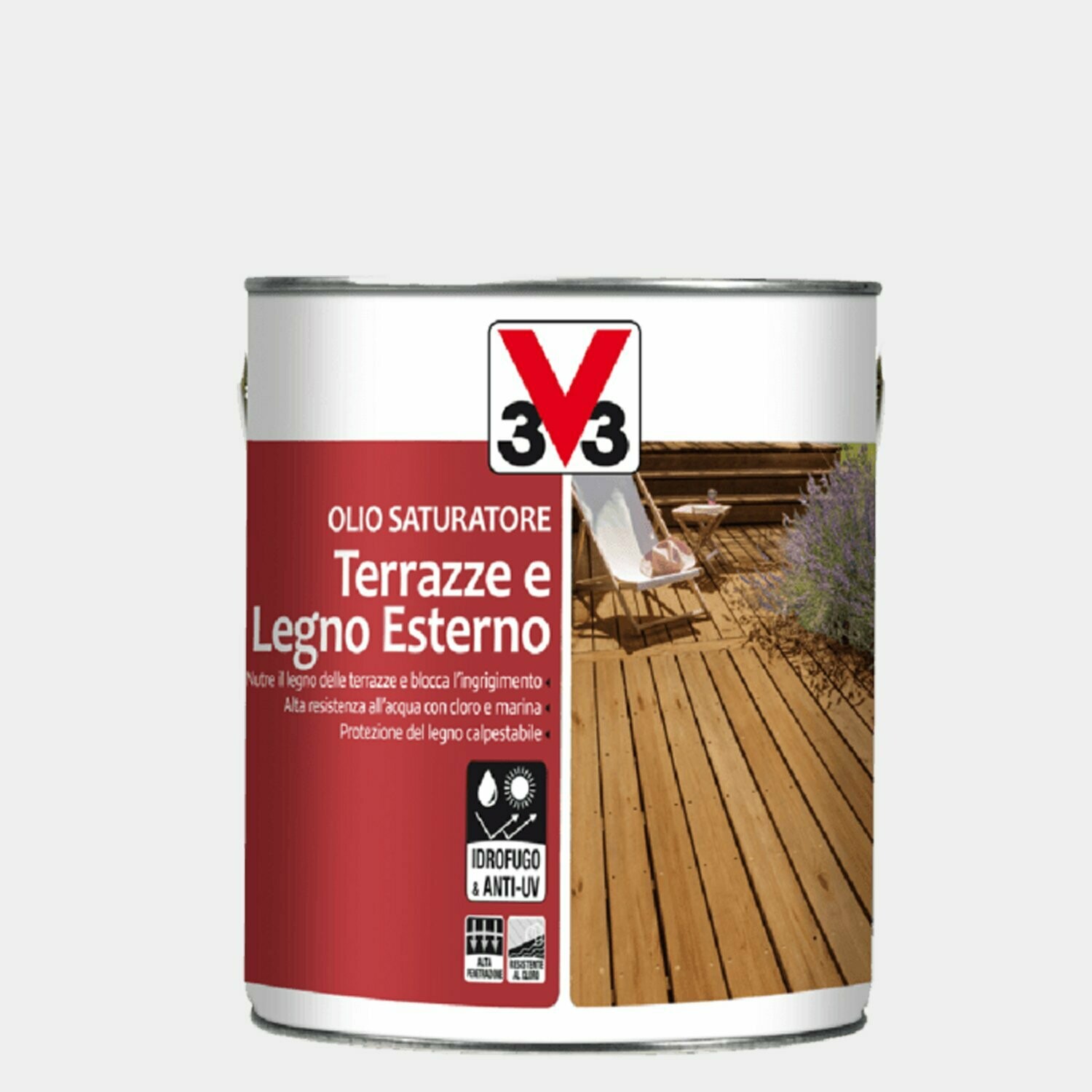 Olio saturatore terrazze e legno esterno 1Litro Naturale