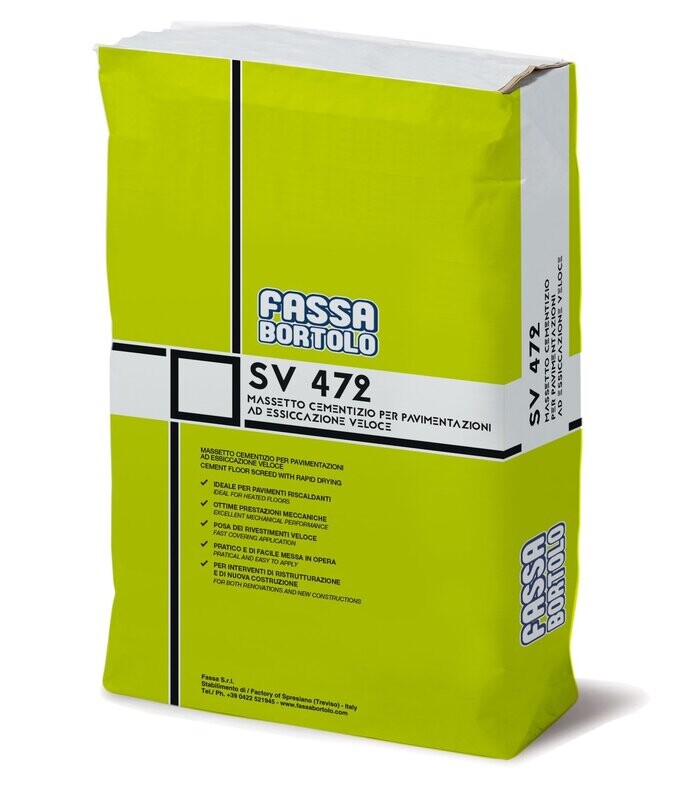 Massetto rapido Fassa SV 472 P 25Kg