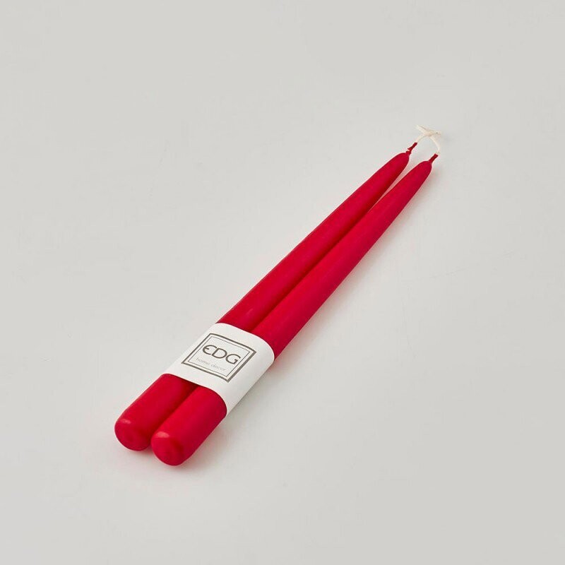 Set 2 candele stelo Rosse