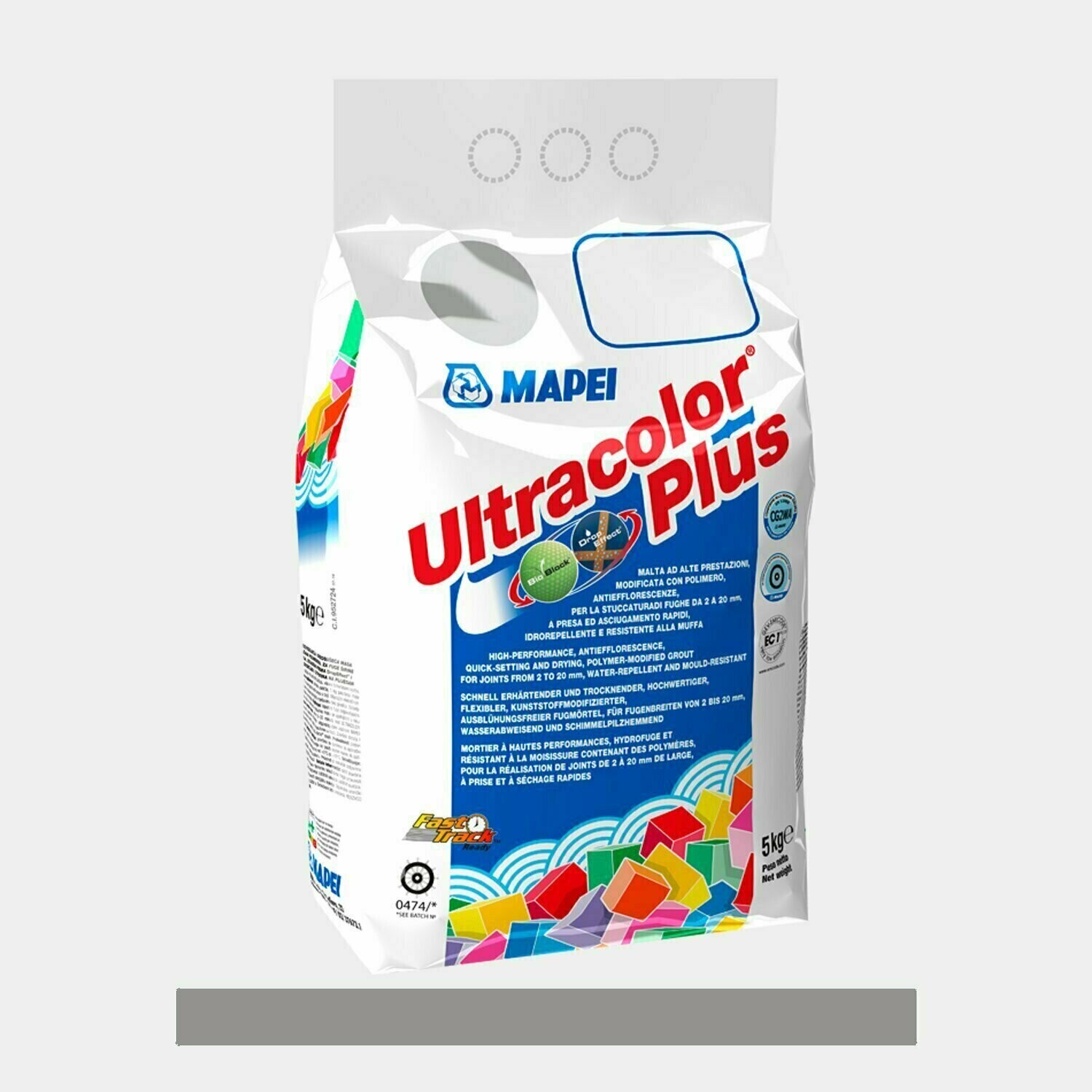 Stucco per fughe Mapei Ultracolor Plus 5Kg cod.112 Grigio Medio