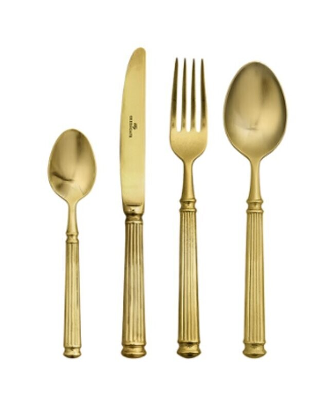 Set 4 posate gold