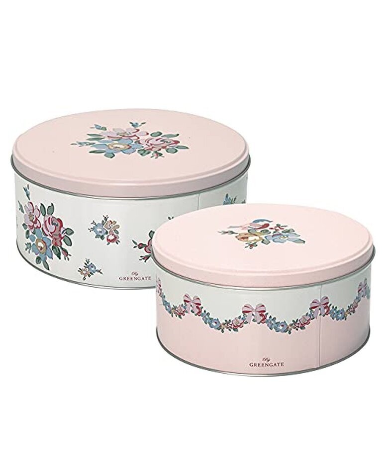 Set 2 scatole latta "Madison"