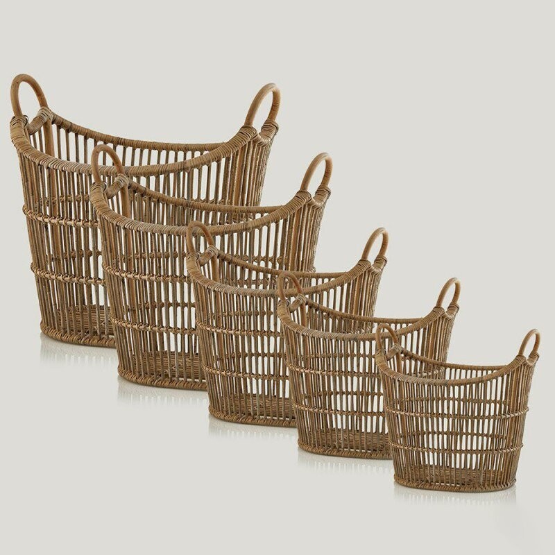 Cesto Rattan con manici