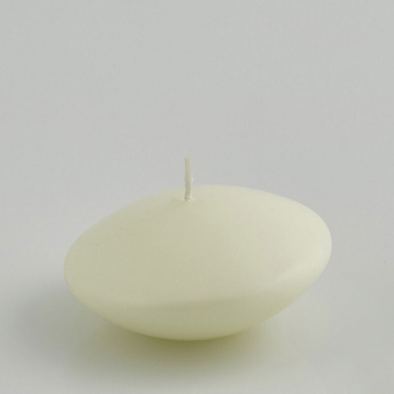 Candela galleggiante avorio