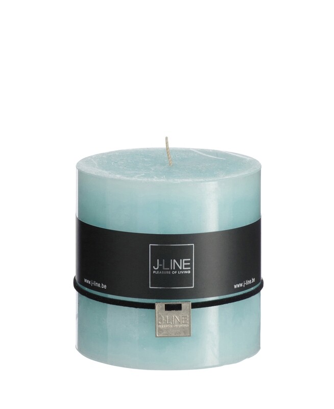 Candela cilindro verde acqua