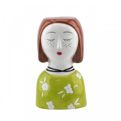 Vaso faccia castana