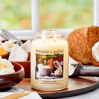 Village Candle Coconut Vanilla 26oz